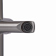 Змішувач для ванни Brinex Pure 006 з поворотним виливом (з душовим гарнітуром) Gunmetal Black BRIPUR006GRP