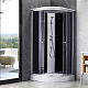 Душовий бокс Lidz Tani SB90x90.SAT.LOW.GR, скло тоноване 4 мм