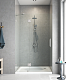 Двері у нішу розпашні KOER SR SD04-120x200-TR-01 прозоре скло EASY CLEAN 10мм хром (KR5387)