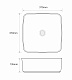 Раковина накладна MIXXUS PREMIUM DIVERSE-0104 MARBLE 370х370х135mm (MP6537)