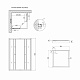 Lidz Набор: Душевая кабина Wawel SC90x90.SAT.LOW.DGR, квадратная, стекло тонированное 4 мм + Душевой поддон Kapielka ST90x90x14