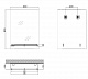 Дзеркало настінне ZERIX SANSA MRZ05-60x85x10 прямокутне з полицею (ZX5628)