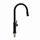 Змішувач для кухні Qtap Baruska з висувним виливом QTBAR9137103UB Black Matt