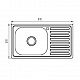 Мийка кухонна Zerix Z8050L-08-180MD (micro decor) (ZS0596)