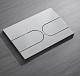 Панель змиву KOER KT-0604-01 240x160x10mm пластикова, кнопка закруглена (колір хром) (KR5323)
