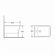 Біде підлогове MIXXUS PREMIUM STYLE-0601 520х345х395mm (MP6603)