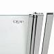Штора на ванну Qtap Standard CRM407513APR скло Pear 6 мм, 75х140 см, права