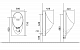 Пісуар підвісний MIXXUS PREMIUM BEVEL-1005 380x420x750mm з краном для пісуара (MP6664)