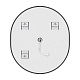 Дзеркало MIXXUS PREMIUM ELLIPSE MV05-80x70-REVERSE BLACK з LED Touch, Anti-fog, димером (3-6,5kK) (MP6646)