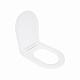 Сидіння для унітазу Qtap (Kolibri) 455×360×30 мм, White, з мікроліфтом Slim Duroplast, Quick Release QTST179W49488