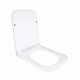Сидіння для унітаза підлогового (Aries) 445×360×30 мм, White, з мікроліфтом? Slim Duroplast, Quick Release QT03228302W3 Qtap