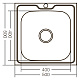 Мийка кухонна Zerix Z5050-06-160MD (micro decor) (ZS0581)