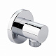 Акційний набір Qtap 1+1=3: Підключення для шланга Spojeni Chrome, округле QTCRMB030