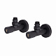 Комплект кранів Thermo Alliance Standart 1/2" З для рушникосушарки кутовий чорний SF395W15B