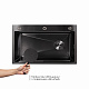 Мийка для кухні інтегрована Lidz Handmade H7545B Brushed Black PVD 3,0/1,0 мм LDH7545BRUBLM49458