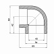 Кутик PPR Alfa Plast 40, 90°