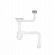 Сифон для кухонної мийки Kroner KRP - KS02 3 1/2"х40/50 мм з квадратним переливом