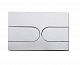 Панель змиву KOER KT-0604-01 240x160x10mm пластикова, кнопка закруглена (колір хром) (KR5323)