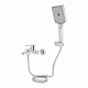 Змішувач для ванни Qtap Aries (з душовим гарнітуром) QTARI259CRM45559 Chrome
