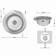 Кухонна мийка Brinex 510-D 0,8 мм Satin (BRIN510SAT08)