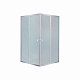 Lidz Wawel SC80x80.SAT.LOW.FR Душова кабіна квадратна, скло Frost 4 мм + Lidz Душовий піддон KAPIELKA ST80x80х14