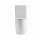 Унітаз підлоговий Qtap Robin New Ultra Quiet безобідковий з сидінням Soft-close WHITE QT13226083AW