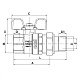 Кран з американкою Roho R105-100B - 1" прямий (RO0112)