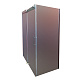Двері у нішу розсувні KOER SR SD01-120x200-TR-07 прозоре скло EASY CLEAN 8мм графіт (KR5378)
