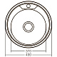 Мийка кухонна Zerix Z490-08-180D (decor) (ZX1585)