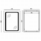 Дзеркало MIXXUS TWEE MR09-80x60-REVERSE з LED Touch, Anti-fog, димером, рег. яскравості (MI6660)