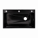 Lidz Handmade H7545B Мийка для кухні інтегрована Decor Black PVD Honeycomb 3,0/1,0 мм LDH7545BDECPVD48373