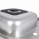 Кухонна мийка Brinex 6060-L 0,6 мм Satin (BRIN6060LSAT06)