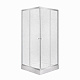Lidz Wawel SC80x80.SAT.LOW.FR Душова кабіна квадратна, скло Frost 4 мм + Lidz Душовий піддон KAPIELKA ST80x80х14