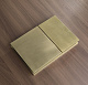 Панель змиву KOER KT-0610-12 240x160x32mm пластикова, кнопка квадратна (колір матове золото) (KR6137)