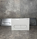 Панель змиву KOER KT-0608-03 240x160x10mm пластикова, кнопка закруглена (колір білий) (KR6123)