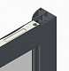 Двері у нішу розсувні KOER SR SD05-120x200-TR-01 прозоре скло EASY CLEAN 6мм хром (KR5405)