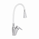 Змішувач для кухні Lidz Tani 007F3 з гнучким виливом (k40) LDTAN007F3WCR40423 Chrome/White