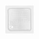 Lidz Wawel SC80x80.SAT.LOW.FR Душова кабіна квадратна, скло Frost 4 мм + Lidz Душовий піддон KAPIELKA ST80x80х14