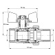 Кран з американкою 1" (Koer KR.227.W) білий (KR0098)