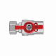 Кран кульовий з накидною гайкою Thermo Alliance Forte 1/2"х ВР для води прямий SF260W15