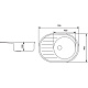Мийка кухонна Zerix ZS-7750R-12 Коричнева (ZX4560)