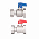 Комплект кранів кульових Thermo Alliance Standart 1"ВВ прямий з накидною гайкою TAS262RBW25