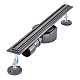 Душовий трап MIXXUS DRAIN-05-50-SLIM BLACK з нерж. сталі SUS304 30x500мм (Колір чорний) (MI6168)