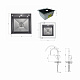 Акційний набір Lidz: мийка H4545 Black PVD Decor 2,5/0,5 мм + Змішувач Aria для кухні з гнучким виливом (k35) Black